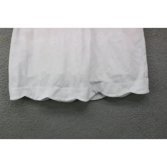 T by Talbots White Skort-Size Medium-Tulip Hem-Zipped Pockets - Picture 2 of 10